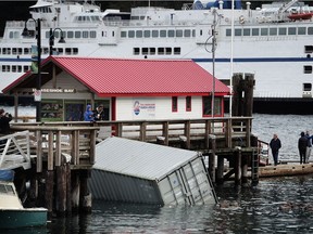 It was a messy and windy weekend for the B.C. South Coast, but cleanup and repair work is now underway at Horseshoe Bay.