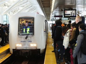 Expect SkyTrain platforms to busy as there are still weather-related delays on the Expo and Millennium lines.