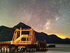 Time it right and you can capture the Milky Way at Porteau Cove.