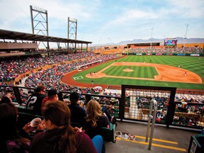 Spring Training baseball action at Salt River Fields at Talking Stick.