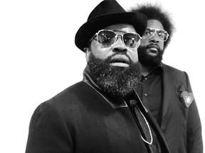 The Roots. (l-r) Black Thought and ?uestlove of the hip-hop band. 2019 [PNG Merlin Archive]