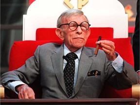 Veteran entertainer George Burns died in 1996, just weeks after his 100th birthday.