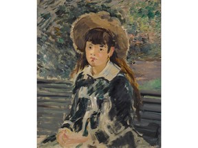 The French Moderns exhibit at the Vancouver Art Gallery features works such as Édouard Manet’s Young Girl on a Bench from 1880.