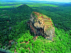 The rock fortress of Sigiriya is one of Sri Lanka's USESCO World Heritage Sites.