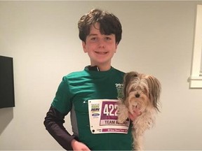 Twelve-year-old Eric Wittig has severe allergies to peanuts, cashews, pistachios and a legume called lupin, which shares a protein with peanuts. He is running in the Sun Run for food allergy research and treatment.