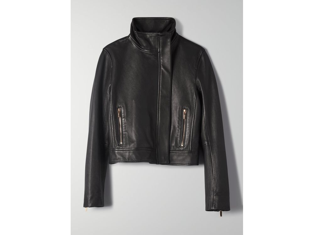 Babaton jagger leather jacket sale