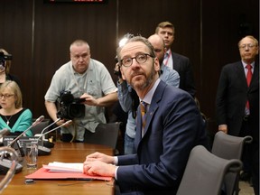 Gerald Butts, former principal secretary to Canada's Prime Minister Justin Trudeau, testifies before the House of Commons justice committee on Parliament Hill on March 6, 2019 in Ottawa, Canada. Trudeau and top aides are accused of meddling in a federal criminal investigation of SNC-Lavalin, a major Canadian engineering firm.