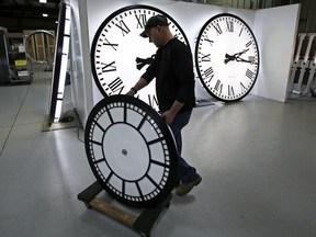 Daylight time ends Sunday in B.C. so the clocks fall back one hour.