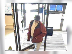 Kelowna RCMP are looking for this man in connection with a March 1 bank robbery.