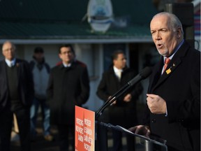 B.C. Premier John Horgan on Tuesday said about ride-hailing for B.C.: "We committed to get this done. We've passed the appropriate legislation last fall. ... The regulations are being developed. And I am absolutely confident that ride-hailing will be here in 2019.”