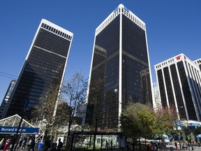 Vancouver's Bentall Centre property has been sold from China's Anbang Insurance Group to an American joint venture including private equity giant Blackstone Group. The price has not been disclosed.