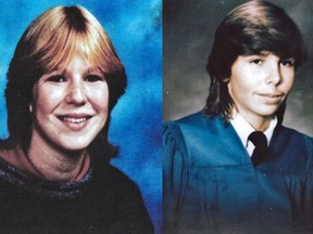 Tanya Van Cuylenborg (left) and Jay Cook in undated handout photos. The young couple were killed while on a road trip to Washington state in November 1987.