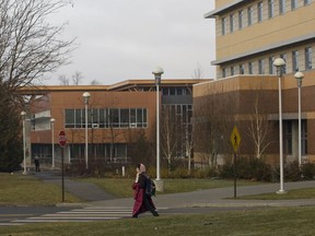 The north side of the University of Victoria campus in the Gordon Head south area.