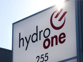A Hydro One office is pictured in Mississauga, Ont.