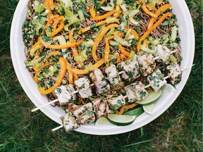 Cilantro-Lime Grilled Tuna, from Feeding a Family, by Sarah Waldman.