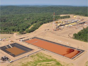 A fracking site near Fort St. John.