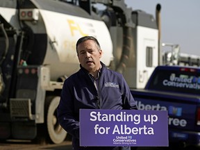 Alberta UCP Leader Jason Kenney unveiled the UCP Fight Back Strategy against foreign anti-oil special interests outside the TransMountain Edmonton Terminal on Friday.