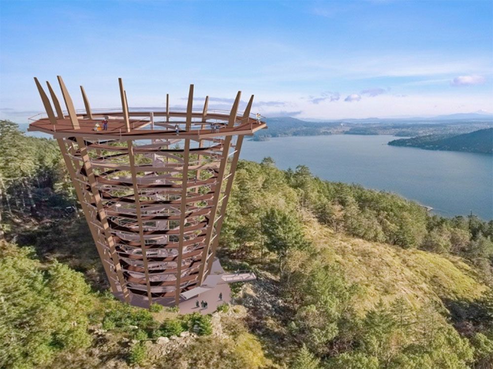Tourist skywalk mulled at summit of Vancouver Island's Malahat Drive