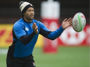 Dan Norton of Team England, working out with his team Friday at B.C. Place Stadium, said this about the Vancouver stop in the HSBC World Rugby Sevens Series: "It's pretty cool playing here. It's one of the only artificial pitches (in the series). ... It is well received in the whole of the city, everyone's buzzing about it, we get to go watch the Canucks and stuff, and enjoy what this city has to offer."