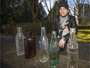 Christian Laub has unearthed about 1000 old bottles in the last two years.
