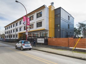 Temporary modular housing at Gore and Union in Vancouver