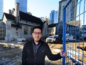 VANCOUVER, BC., March 20, 2019 -- Justin Kim, the executive minister for First Baptist Church downtown, which has entered into a partnership with the developer Westbank to build a 57-storey, 331-unit condo tower beside the church, and a seven-storey building with 61 units of social housing, in Vancouver, BC., March 20, 2019. .  (NICK PROCAYLO/PostMedia)   00056750A ORG XMIT: 00056754A [PNG Merlin Archive]