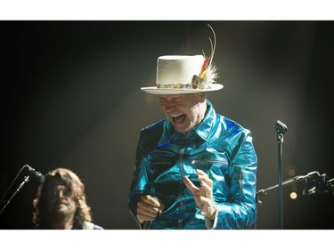July 24, 2016 -- The Tragically Hip's Gord Downie and the band thrills fans at their   concert in Rogers Arena in Vancouver on July 24 2016  The Hip's 15-date, cross-Canada tour promoting the bands latest album, Man Machine Poem, was the announced in May, after learning that frontman Gord Downie had developed incurable brain cancer.