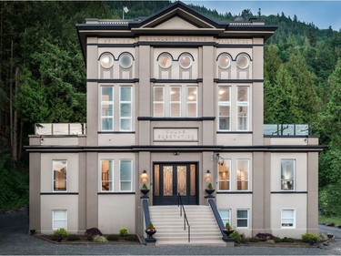 A house at 39623 Old Yale Road in Abbotsford, B.C. is shown in a handout photo. Bidding opens Tuesday on the 12-bedroom, 10-bath restored train power station listed as the "Sumas Powerhouse," which previously sold for $5 million.