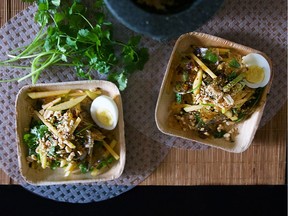 Rice paper salad.