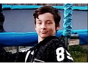Brandon Smitten, 12, went missing in Abbotsford on March 30, 2019.