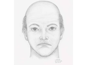 An RCMP sketch of a man who allegedly offered a 12-year-old girl a ride home near Golden Ears Elementary School in Maple Ridge on March 11, 2019 at about 4:30 p.m.