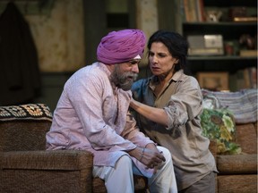 Parm Soor and Laara Sadiq feature in The Orchard (After Chekhov), which runs at the Stanley Industrial Stage until April 21. Photo courtesy of David Cooper.