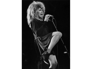 Tina Turner sang 13 songs and three encores for 10,000 fans at the Pacific Coliseum on Oct. 6, 1987.