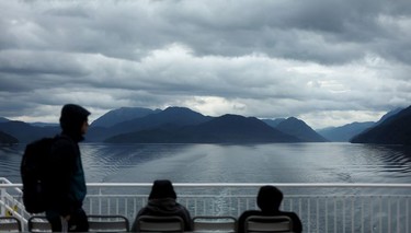 A view of the Inside Passage from aboard the B.C. Ferries "Northern Expedition" between Port Hardy on Vancouver Island and Prince Rupert, B.C., on Thursday Aug. 30, 2018. The 16-hour cruise affords spectacular views.