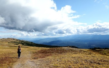 A view of Hudson Bay Mountain Resort and surroundings near Smithers, B.C., on Monday, Sept. 3, 2018. The trail makes for a bracing hike to Crater Lake (unseen).