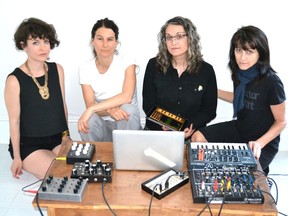 Vancouver Women's Ambient Music collective (from left to right) Cole Alexandra, Courtenay Webber, Carolyn Sophia and Alice Hamilton.