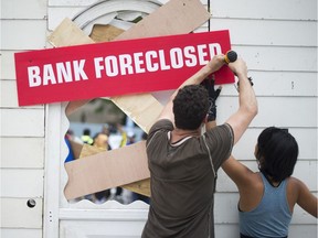 Foreclosure rates are rising slightly as B.C. real estate values stall.