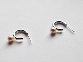 The Cora Baby Hoops in sterling silver ($71.90) from Vancouver-based jewelry brand Kara Yoo.