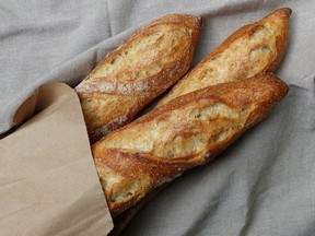 Baguettes from Bad Dog Bread in North Vancouver.