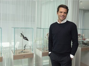 Edoardo Caovilla, the creative director of René Caovilla is pictured at Holt Renfrew Vancouver.