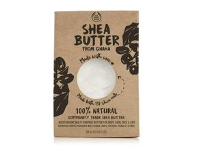 The Body Shop 100% Natural Community Trade Shea Butter from Ghana.