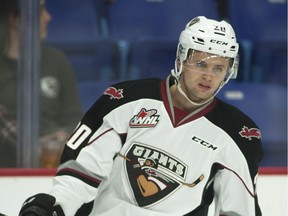 Vancouver Giants winger Yannik Valenti scored his first power play goal for the club in Game 2 against Spokane on Saturday. Photo: Rik Fedyck/Vancouver Giants