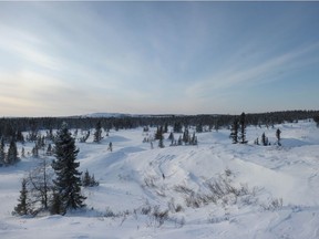 Tundra near Kuujjuarapik, Quebec, Canada in the Canadian Arctic December 7, 2014.