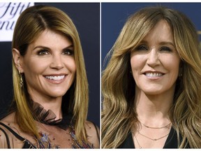 A Surrey mom is the latest parent to be charged in a U.S. college admissions scandal that saw large sums of money allegedly exchanged for false acceptance offers. Xiaoning Sui of Surrey joins actors Felicity Huffman and Lori Loughlin, pictured, on the list of parents charged in the scandal.