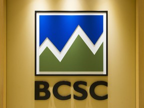 The logo for the British Columbia Securities Commission, Vancouver, November 02 2017.