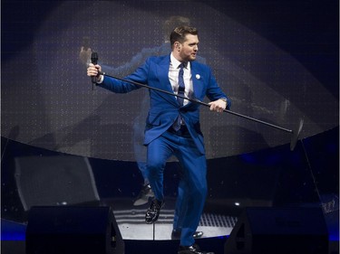 Michael Buble launches his new Love Tour at Rogers Arena in Vancouver on Friday, April 12, 2019.