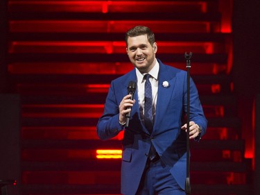 Michael Buble launches his new Love Tour at Rogers Arena in Vancouver on Friday, April 12, 2019.