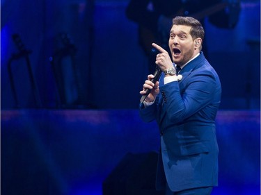 Michael Buble launches his new Love Tour at Rogers Arena in Vancouver on Friday, April 12, 2019.