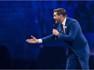Michael Buble launches his new Love Tour at Rogers Arena in Vancouver on Friday, April 12, 2019.