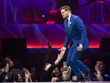 Michael Buble launches his new Love Tour at Rogers Arena in Vancouver on Friday, April 12, 2019.